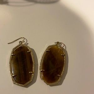 Kendra Scott Tiger eye earrings